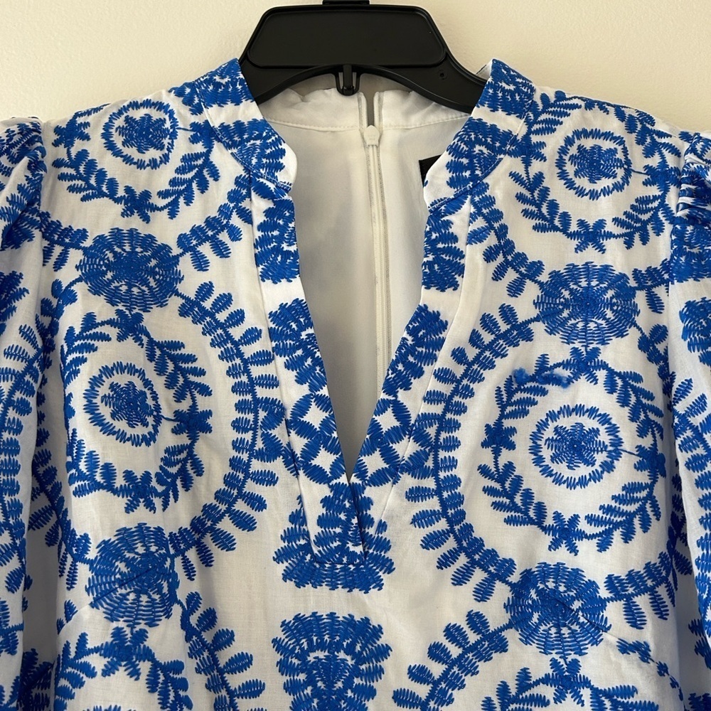 NWOT Jessica Howard Floral Blue and White Dress - Picture 6 of 16